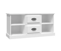 TV staliukas Televizoriaus spintelė, balta, 99,5x35,5x48cm, apdirbta mediena