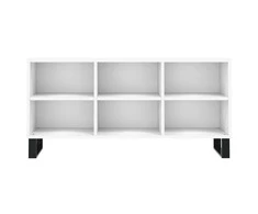 TV staliukas Televizoriaus spintelė, balta, 103,5x30x50cm, apdirbta mediena