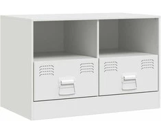 TV staliukas Televizoriaus spintelė, baltos spalvos, 67x39x44cm, plienas
