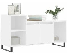 TV staliukas Televizoriaus spintelė, baltos spalvos, 100x35x55cm, mediena