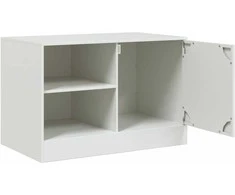 TV staliukas Televizoriaus spintelė, baltos spalvos, 67x39x44cm, plienas