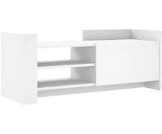 TV staliukas Televizoriaus spintelė, baltos spalvos, 100x35x40cm, mediena
