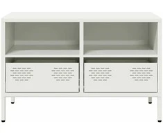 TV staliukas Televizoriaus spintelė, baltos, 68x39x43,5cm, plienas