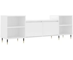 TV staliukas Televizoriaus spintelė, baltos spalvos, 160x35x55cm, mediena