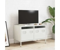TV staliukas Televizoriaus spintelė, baltos, 68x39x43,5cm, plienas
