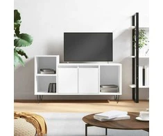 TV staliukas Televizoriaus spintelė, baltos spalvos, 100x35x55cm, mediena