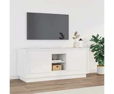 TV staliukas Televizoriaus spintelė, baltos spalvos, 102x35x45cm, mediena