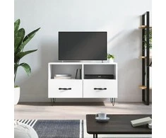 TV staliukas Televizoriaus spintelė, baltos spalvos, 80x36x50cm, mediena