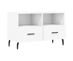 TV staliukas Televizoriaus spintelė, baltos spalvos, 80x36x50cm, mediena