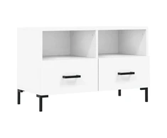 TV staliukas Televizoriaus spintelė, baltos spalvos, 80x36x50cm, mediena