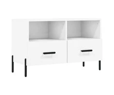 TV staliukas Televizoriaus spintelė, baltos spalvos, 80x36x50cm, mediena