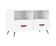 TV staliukas Televizoriaus spintelė, baltos spalvos, 80x36x50cm, mediena