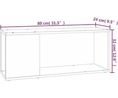 TV staliukas Televizoriaus spintelė, betono pilkos spalvos, 80x24x32cm, MDP