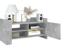 TV staliukas Televizoriaus spintelė, betono pilka, 104x35x50cm, mediena