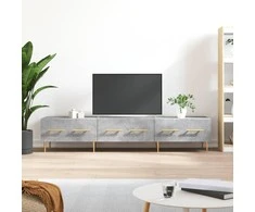 TV staliukas Televizoriaus spintelė, betono pilka, 150x36x30cm, mediena