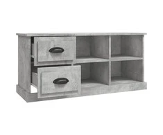 TV staliukas Televizoriaus spintelė, betono pilka, 102x35,5x47,5cm, mediena