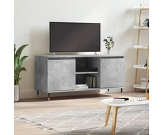 TV staliukas Televizoriaus spintelė, betono pilka, 104x35x50cm, mediena