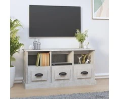 TV staliukas Televizoriaus spintelė, betono pilka, 100x35x50cm, mediena