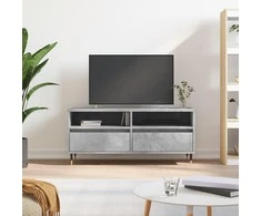 TV staliukas Televizoriaus spintelė, betono pilka, 100x34,5x44,5cm, mediena