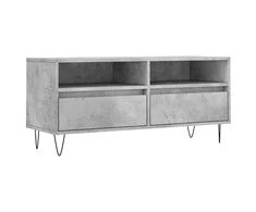 TV staliukas Televizoriaus spintelė, betono pilka, 100x34,5x44,5cm, mediena