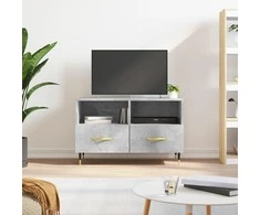 TV staliukas Televizoriaus spintelė, betono pilka, 80x36x50cm, mediena