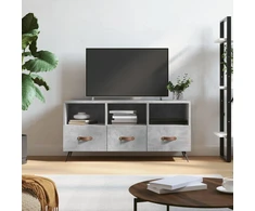 TV staliukas Televizoriaus spintelė, betono pilka, 102x36x50cm, mediena