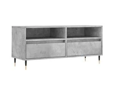 TV staliukas Televizoriaus spintelė, betono pilka, 100x34,5x44,5cm, mediena