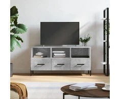 TV staliukas Televizoriaus spintelė, betono pilka, 102x36x50cm, mediena