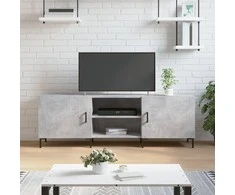 TV staliukas Televizoriaus spintelė, betono pilka, 150x30x50cm, mediena