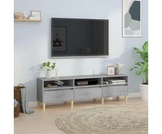 TV staliukas Televizoriaus spintelė, betono pilka, 150x30x44,5cm, mediena