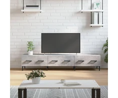 TV staliukas Televizoriaus spintelė, betono pilka, 150x36x30cm, mediena
