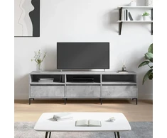 TV staliukas Televizoriaus spintelė, betono pilka, 150x30x44,5cm, mediena