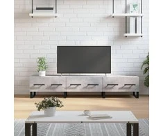 TV staliukas Televizoriaus spintelė, betono pilka, 150x36x30cm, mediena