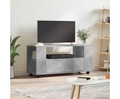 TV staliukas Televizoriaus spintelė, betono pilka, 102x34,5x43cm, mediena
