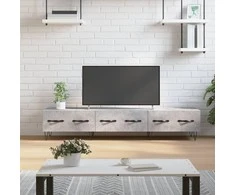TV staliukas Televizoriaus spintelė, betono pilka, 150x36x30cm, mediena