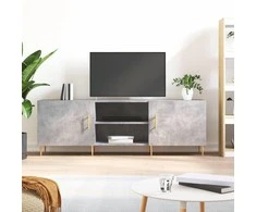 TV staliukas Televizoriaus spintelė, betono pilka, 150x30x50cm, mediena