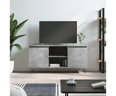 TV staliukas Televizoriaus spintelė, betono pilka, 104x35x50cm, mediena