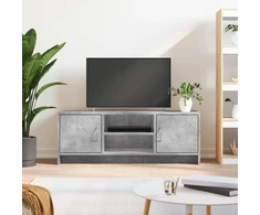 TV staliukas Televizoriaus spintelė, betono pilka, 102x30x37,5cm, mediena