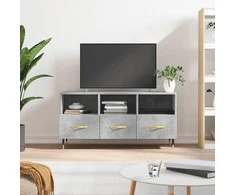 TV staliukas Televizoriaus spintelė, betono pilka, 102x36x50cm, mediena