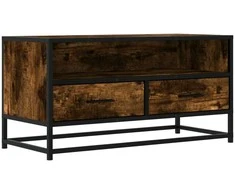 TV staliukas Televizoriaus spintelė, dūminė, 80x34,5x40cm, mediena/metalas