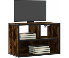 TV staliukas Televizoriaus spintelė, dūminė, 60x31x39,5cm, mediena/metalas