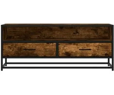 TV staliukas Televizoriaus spintelė, dūminė, 100x34,5x40cm, mediena/metalas