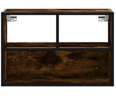 TV staliukas Televizoriaus spintelė, dūminė, 60x31x39,5cm, mediena/metalas