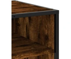 TV staliukas Televizoriaus spintelė, dūminė, 91x40x46cm, mediena ir metalas