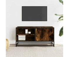 TV staliukas Televizoriaus spintelė, dūminė, 80x34,5x40cm, mediena/metalas