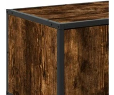 TV staliukas Televizoriaus spintelė, dūminė, 160x35x41cm, mediena ir metalas