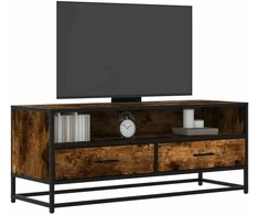 TV staliukas Televizoriaus spintelė, dūminė, 100x34,5x40cm, mediena/metalas