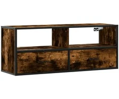 TV staliukas Televizoriaus spintelė, dūminė, 100x31x39,5cm, mediena/metalas