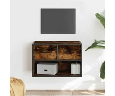 TV staliukas Televizoriaus spintelė, dūminė, 60x31x39,5cm, mediena/metalas