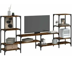 TV staliukas Televizoriaus spintelė, dūminė, 206,5x28,5x95cm, mediena